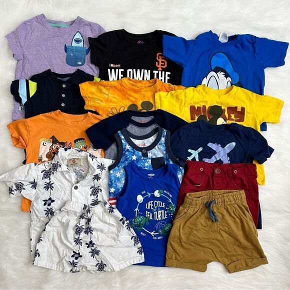 2T Baby Boy Summer Clothes LOT - Picture 1 of 9